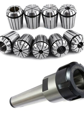 9pcs ER32 Spring Collets Set 2/4/6/8/10/12/16/18/20mm + 1pcs