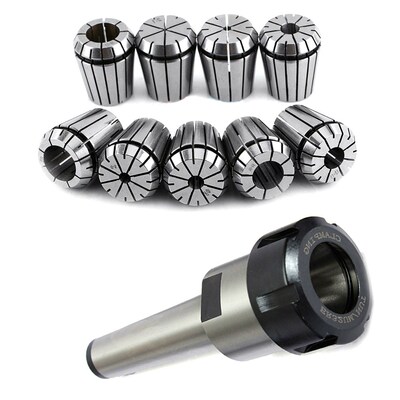9pcs ER32 Spring Collets Set 2/4/6/8/10/12/16/18/20mm + 1pcs