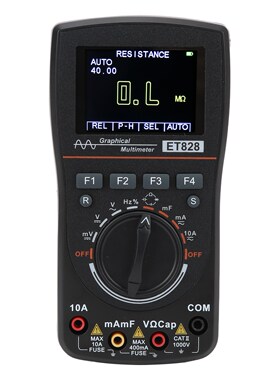 ET828 2.5Msps 1MHz Oscilloscope Multimeter Multi-Scan Mode A