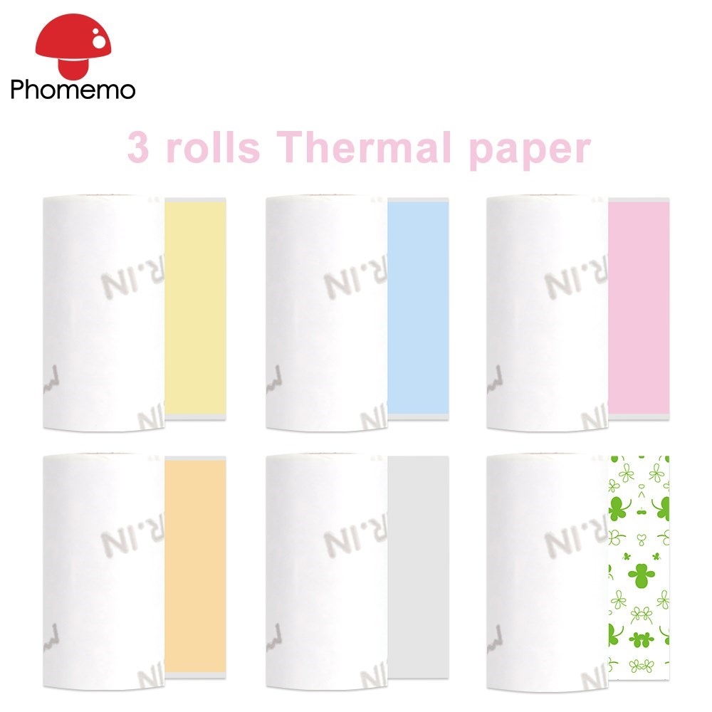 Phomemo Self adhesive Thermal Paper Roll Clear Printing for