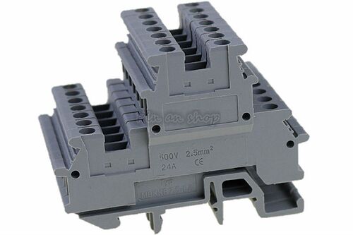 50pcs RMBKKB-2.5 double terminal card rail terminal UK termi