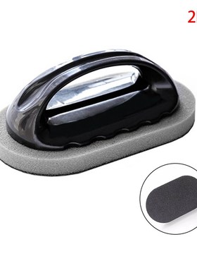 2 Pieces Handle Cleaning Sponge Emery Surface Brush Strong D