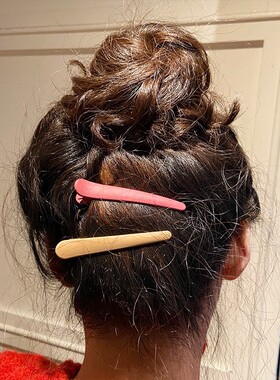 INS wind color clip bang clip makeup frosted hairpin South K