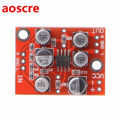 Preamplifier Board DC 5V-15V 12V AD828 Stereo Preamp Power A