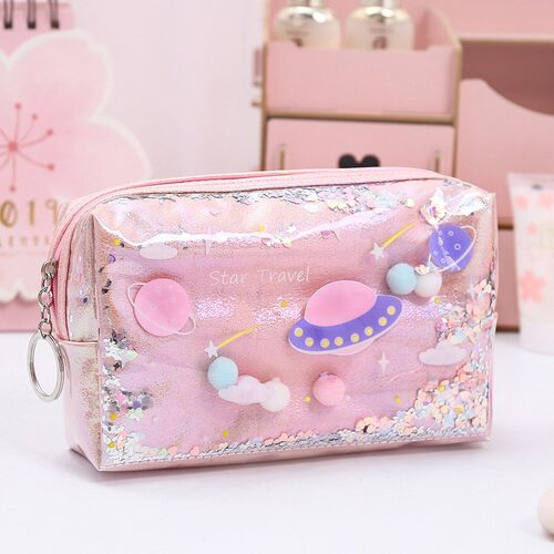 Large Capacity Pencilcase Star Pencil Case Glitter School P