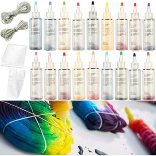 Fabric Textile Tie Dye Kit 3/12/18 Colors DIY Design Safe N