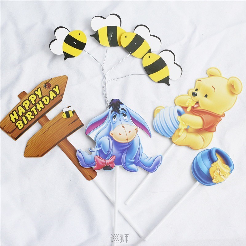 Cake decoration girl's creativity Winnie the Pooh Tigger pig