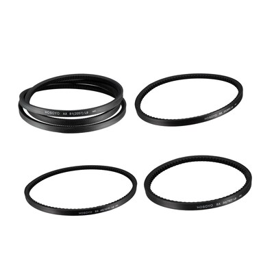 4pcs Drive V-Belt Industrial Rubber Transmission Belt Replac