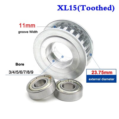 1Pcs XL15 Tooth XL16 Tooth Idler Pulley Timing Double Side B
