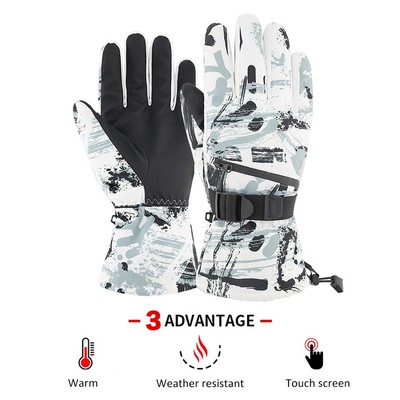Snow Ski Gloves Waterproof Windproof Winter Thermal Gloves