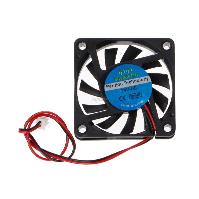 DC 24V 2-Pin Cooling Fan 60x60x10mm PC Computer CPU System S