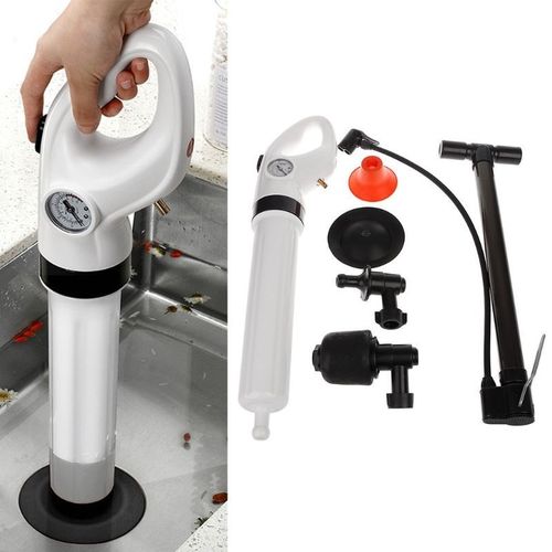 High Pressure Pump Cleaner Dredge Toilet Plunger Air Drain B