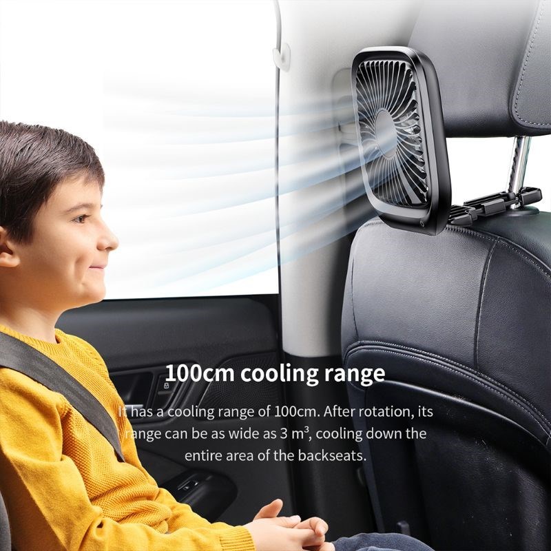 12V Mini Portable Car Seat Clip Fan High pressure fiberglass