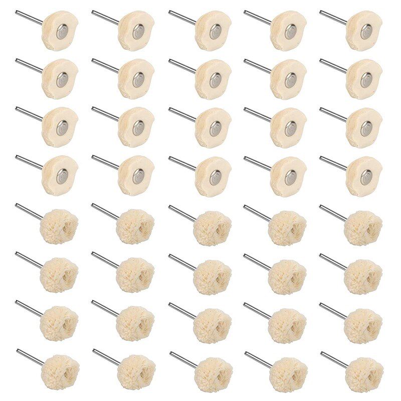 40pcs polishing brush buffing wheels soft fine buff wheels
