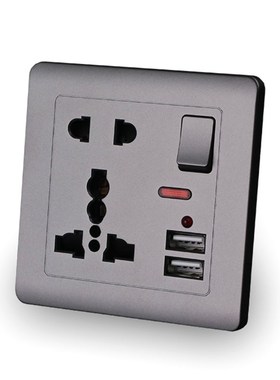 Switched Outlet Adapter Panel British Standard Wall Power So