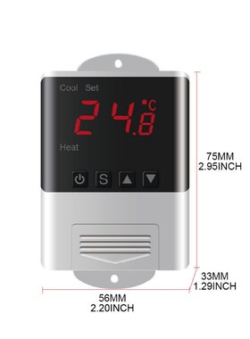 DTC-1200 AC 110-220V Digital Temperature Controller LED Dis