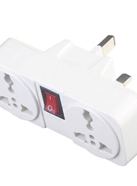 UK 250V 10A Socket Adapter Portable 2 Way Extension Power Co