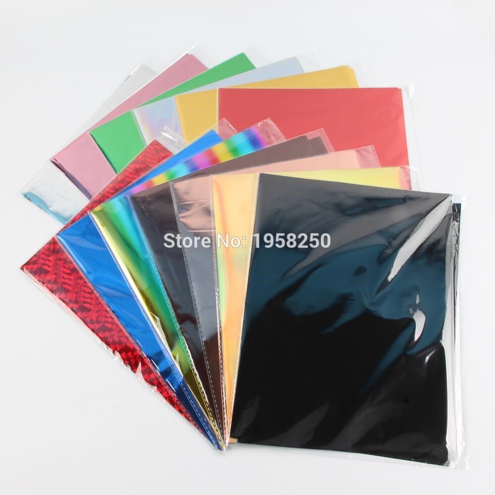 Free Ship 50 Sheets A4 Size Foil Paper Vinyl Transfered Ele
