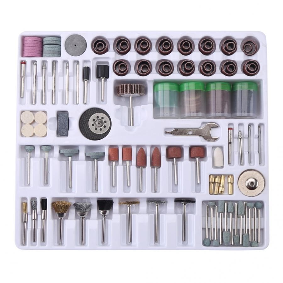 216pcs Mini Rotatory Tool Accessories Kit Polish Grind Drill