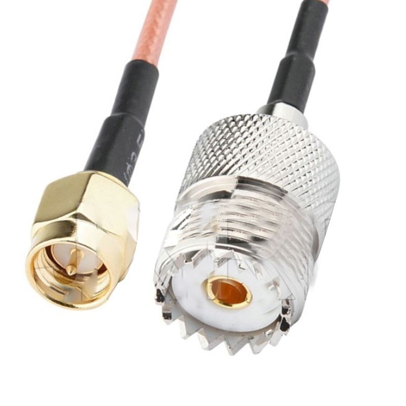 1PC RG316 Cable Jumper Pigtail UHF SO239 Female PL259 to SMA