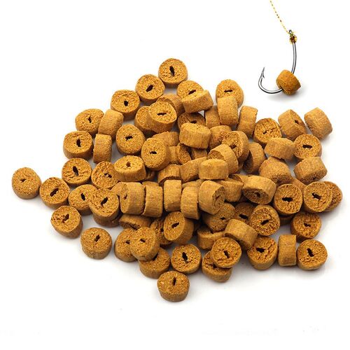 Rompin 100pcs Red Carp Fishing Hollow Bait Grass Carp Baits