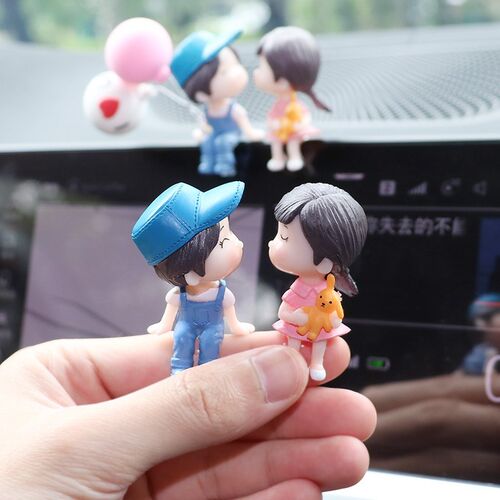 Lovely couple furnishing articles mini car creative men's