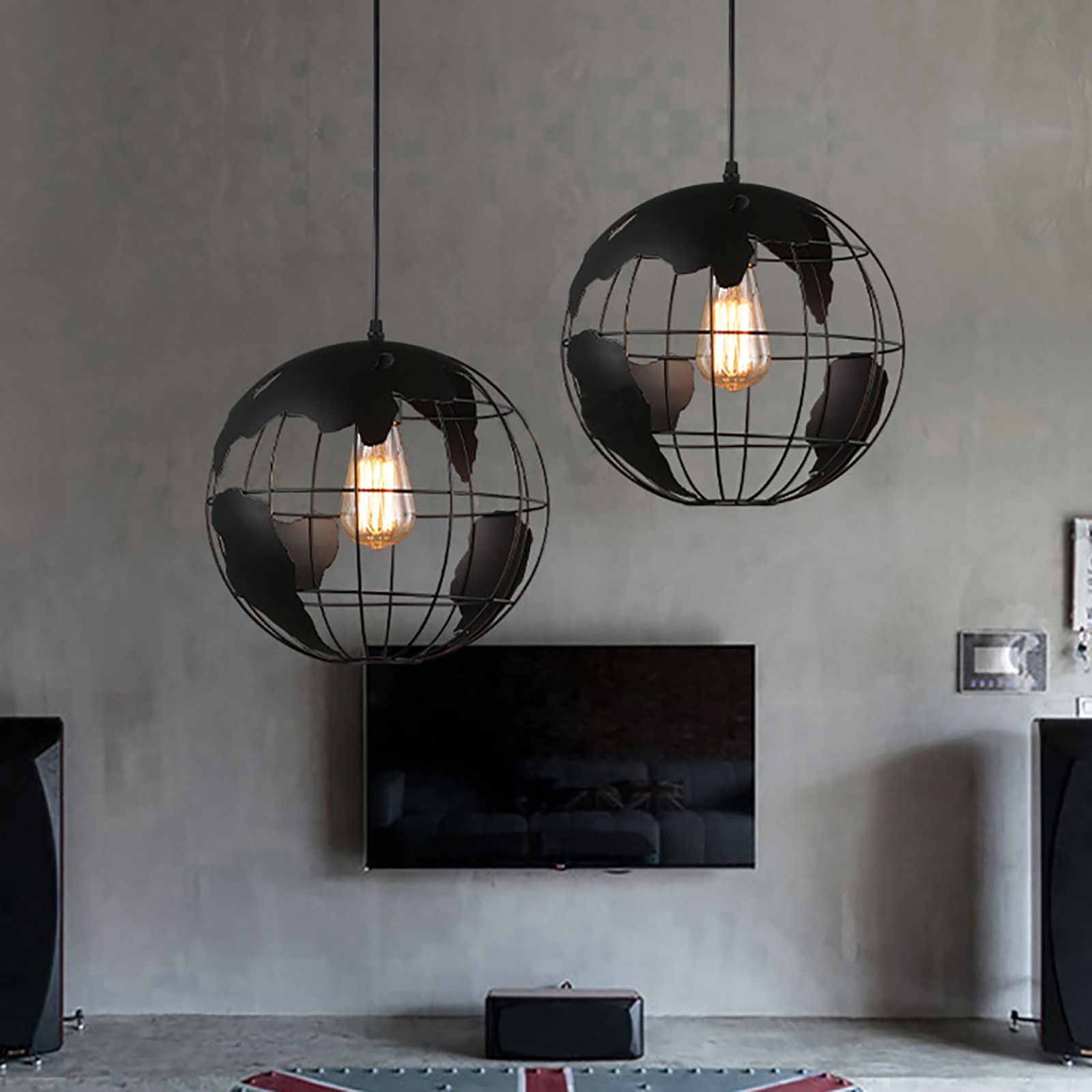 Retro Creative Art Cafe Lamp Restaurant American Rural Indu