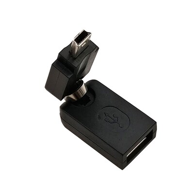 50pcs Mini USB de audio para coche de 360 grados, macho a ad