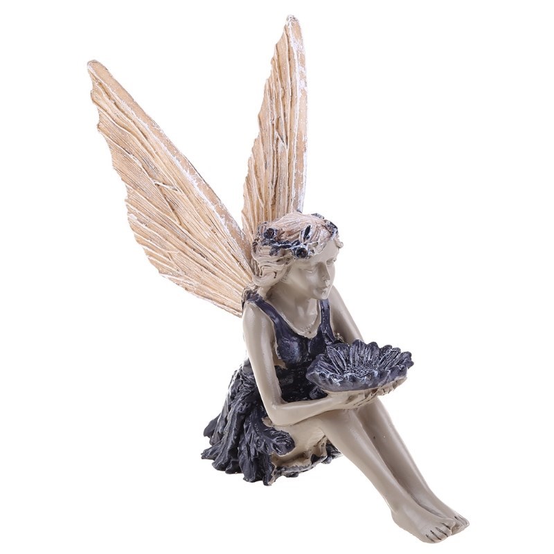 449C Sunflower Angel Fairy Garden Statue Figurine Sculpture