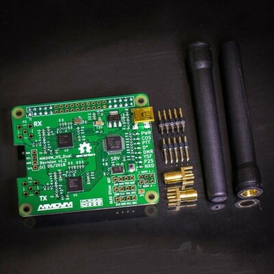 V1.3 MMDVM HS Dual Hat Duplex Hotspot P25 DMR YSF NXDN For R