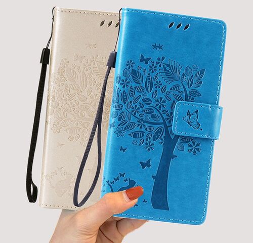 Retro PU Leather Flip Wallet Cover For ZTE Blade A510 A512