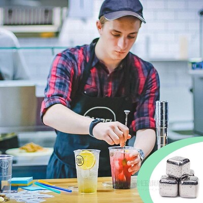 304 Stainless Steel Ice Cubes Metal Quick-Frozen Tartar Ice