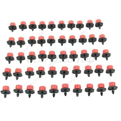 5pcs Plastic Micro Flow Dripper Drip Head 1/4 Inch Hose Gard
