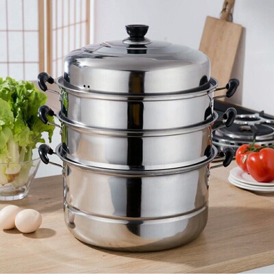 Double bers steamer soup stew pot  kitchen cookware Stainles