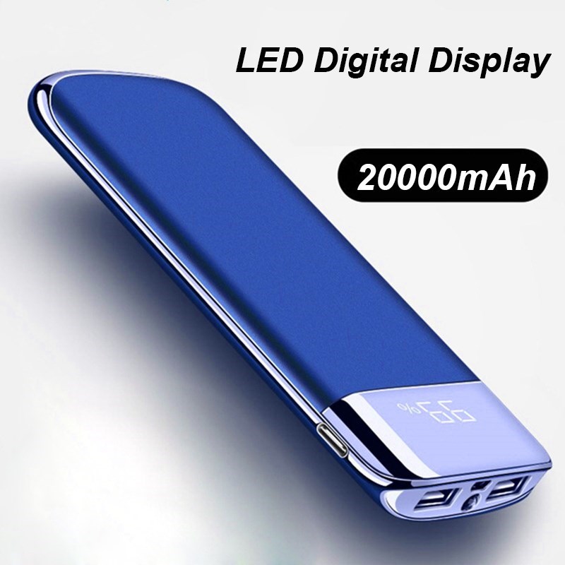 Power Bank 20000mAh External Battery Charger Power 2.1A Fas