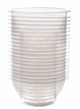 20Pcs Clear Plastic Disposable Rice Serving Bowl Outdoor Pic