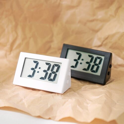 Mini clock desktop small desk clock portable students lovely
