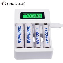4 pcs AA battery 1.2 V Quality NI-MH Rechargeable Battery AA