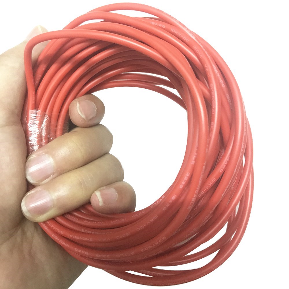 16AWG 18AWG 22AWG DC silicone high voltage line 10KV 0.3 mm2