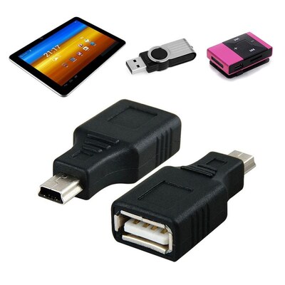 OTG Host Extension Cable USB 2.0 A Female To 5 pin B Male U