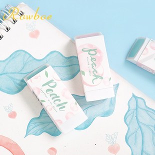 cute stationery music peach eraser children's skin without d