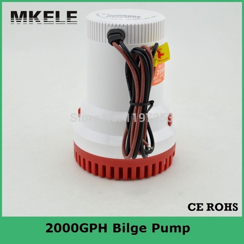 12V 2000gph Bilge Pump Ship DC Submersible  Marine Boat Ele