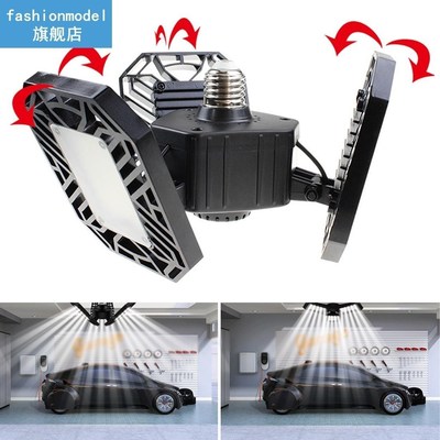 80W 144 LED Garage Lights LED Super Brightness Deformable Ce