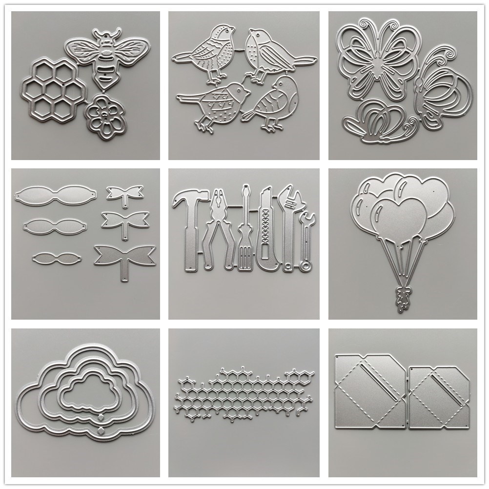 (29 Styles) 2021 Animals Car Metal Cutting Dies DIY Scrapboo