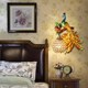 living retro Peacock room Lamp European dining Wall creative