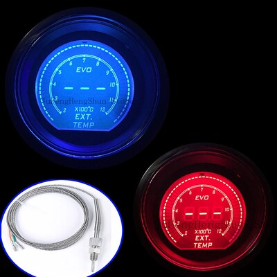 2 inch 52mm EVO Car Exhaust Gas Temperature Gauge Celsius Di