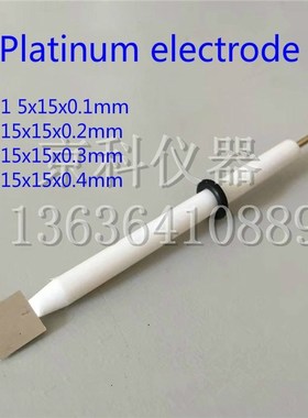 Platinum plate electrode and assistant platinum electrode. P