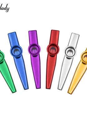 6pcs Metal Kazoos Musical Instruments Flutes Diaphragm