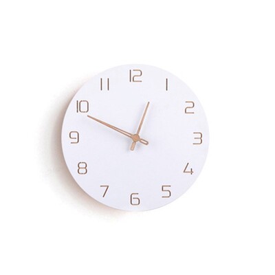 Nordic 3D Wooden Large Wall Clock Modern Design Home Decor B