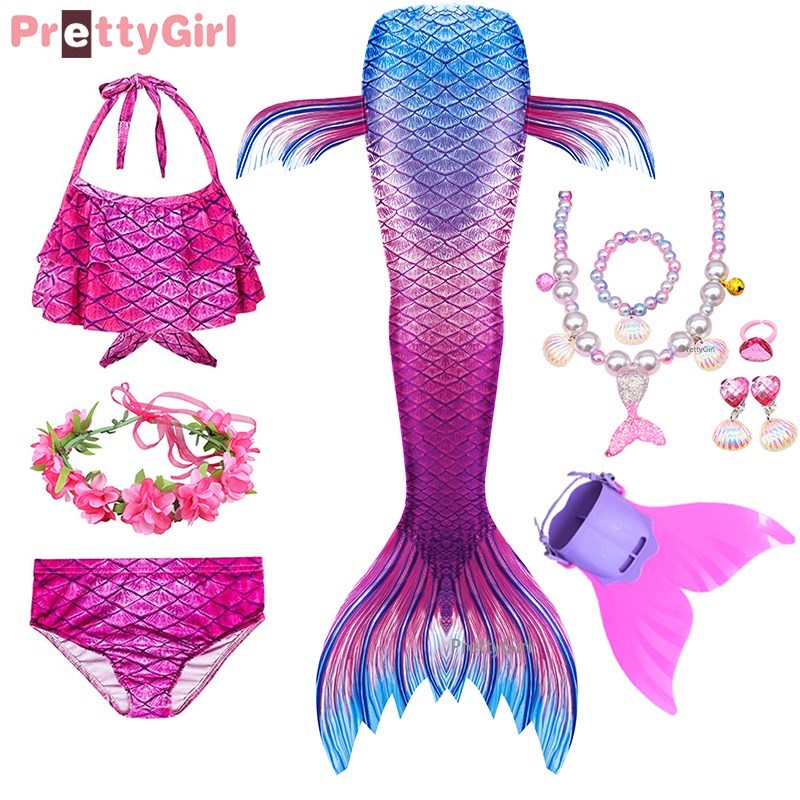 PrettyGirl Kids Girls Swimming Mermaid tail Mermaid Costume